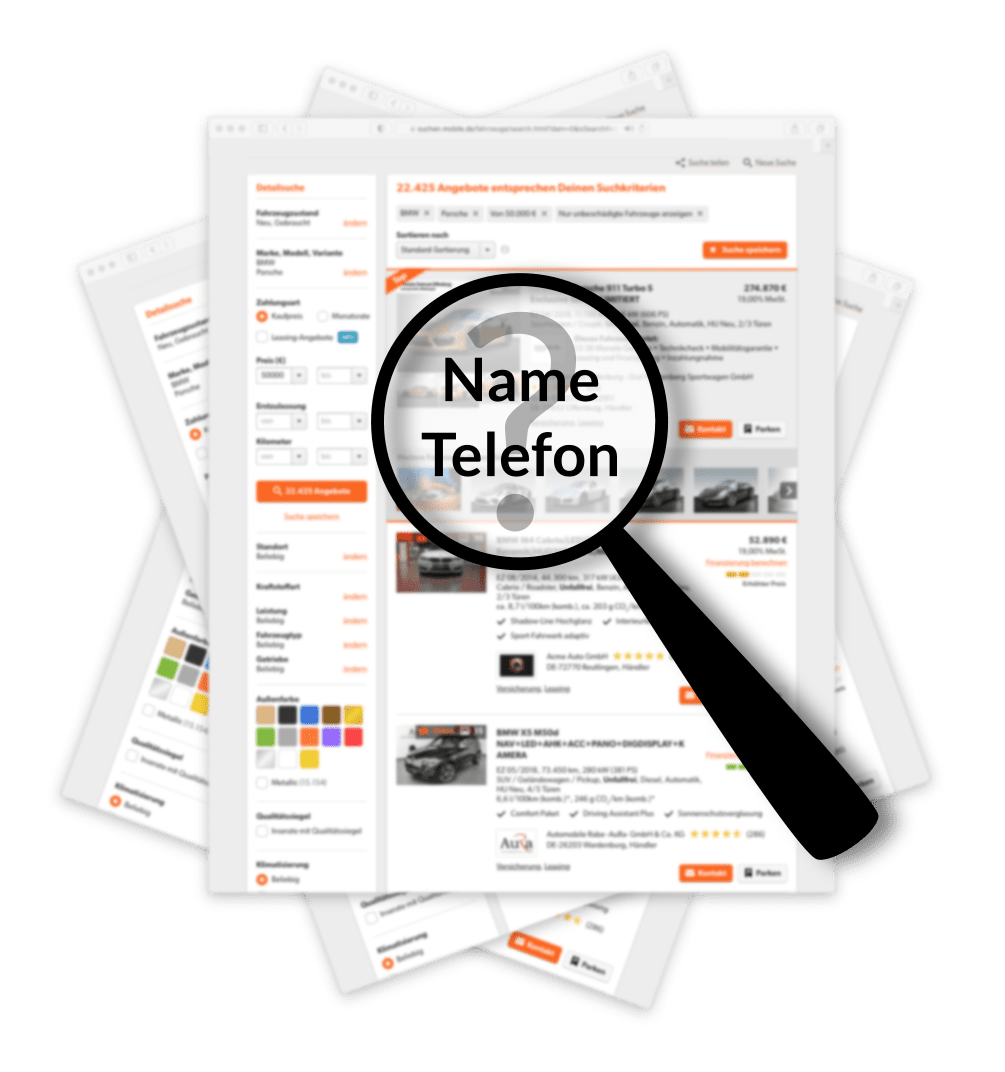 Symbol of Search for Contacts