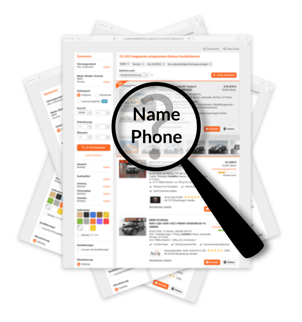 Symbol of Search for Contacts